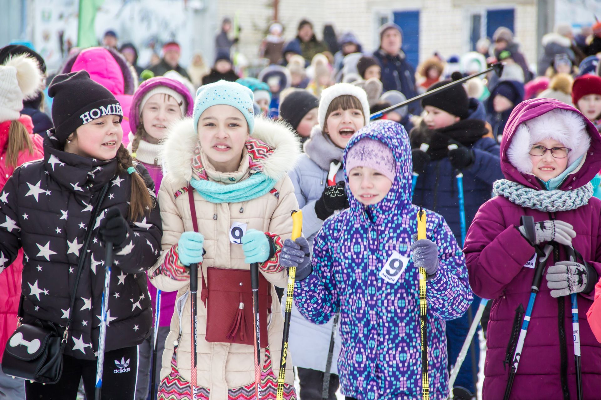 В Зеленодольске прошли  необычные лыжные гонки для детей 9-10 лет