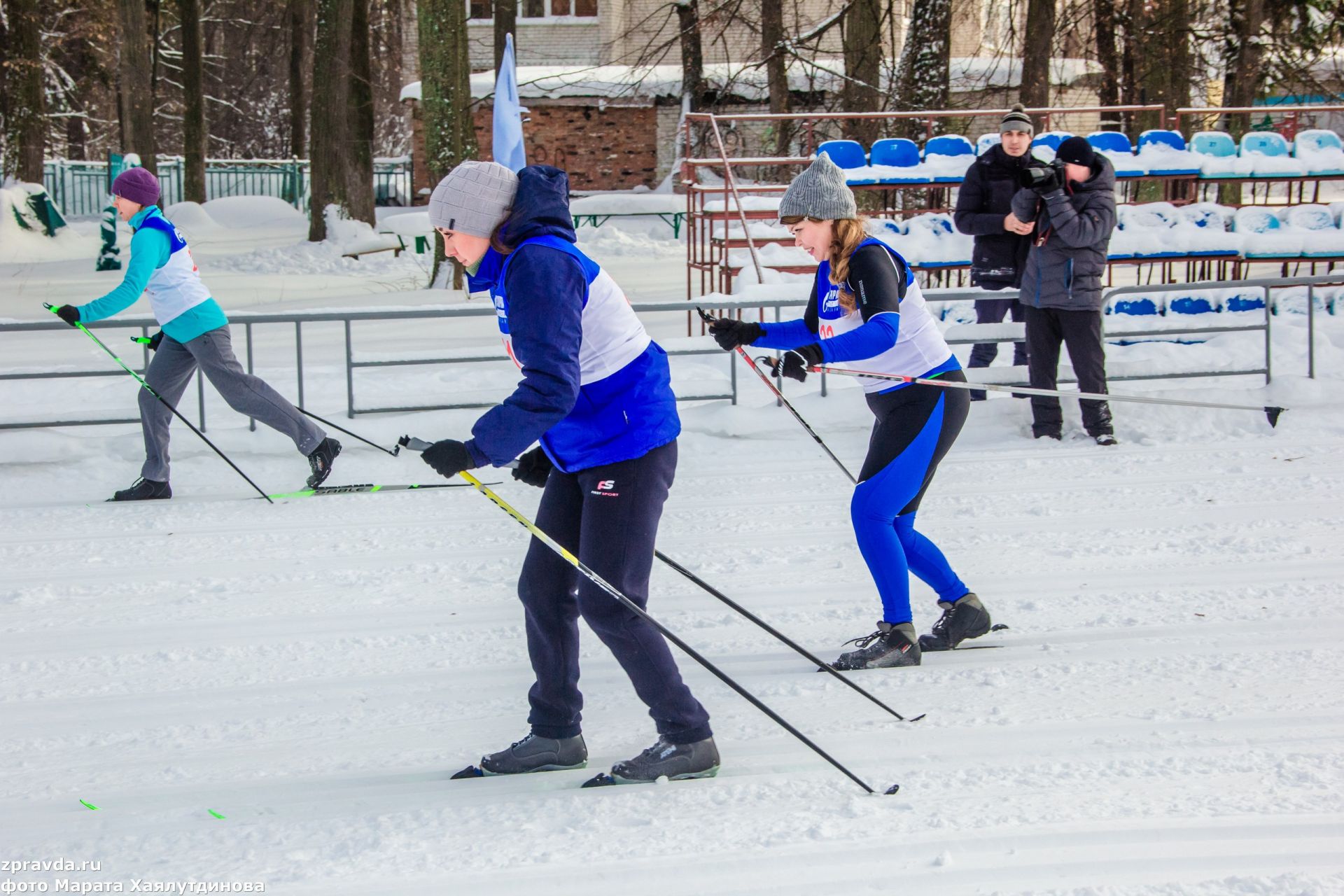 Фоторепортаж: Работники "Газпрома" из всех городов и районов РТ на лыжной базе "Маяк" провели соревнования