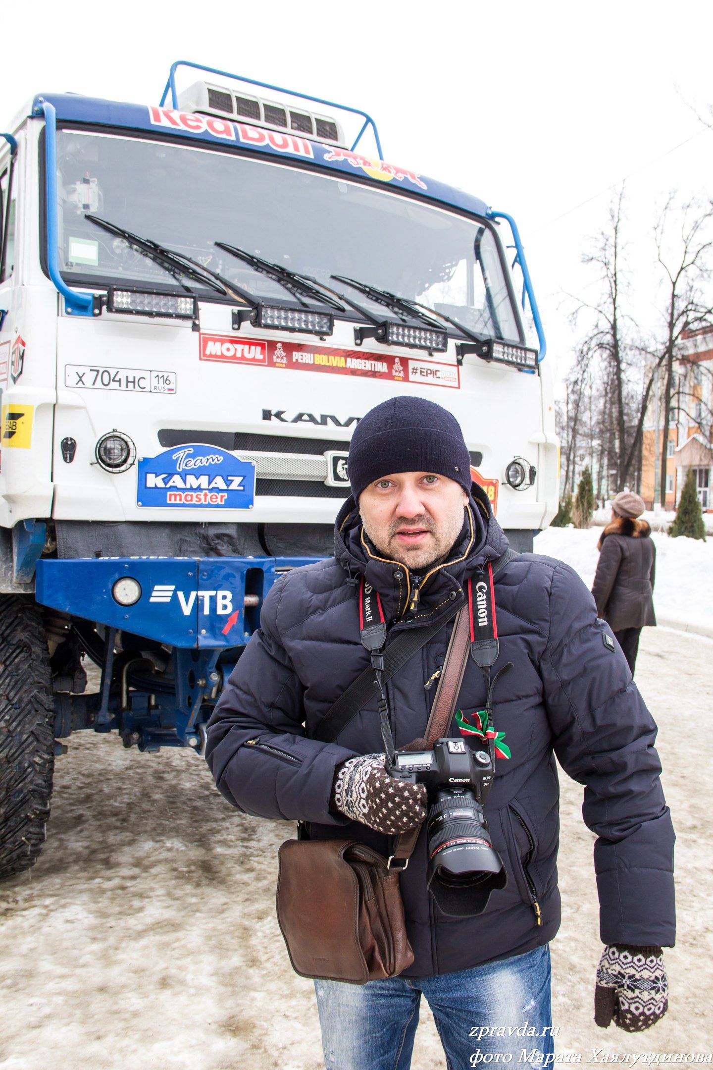 Фоторепортаж: представители экипажа команды «Камаз-Мастер» посетили Зеленодольск и рассказали об успехах