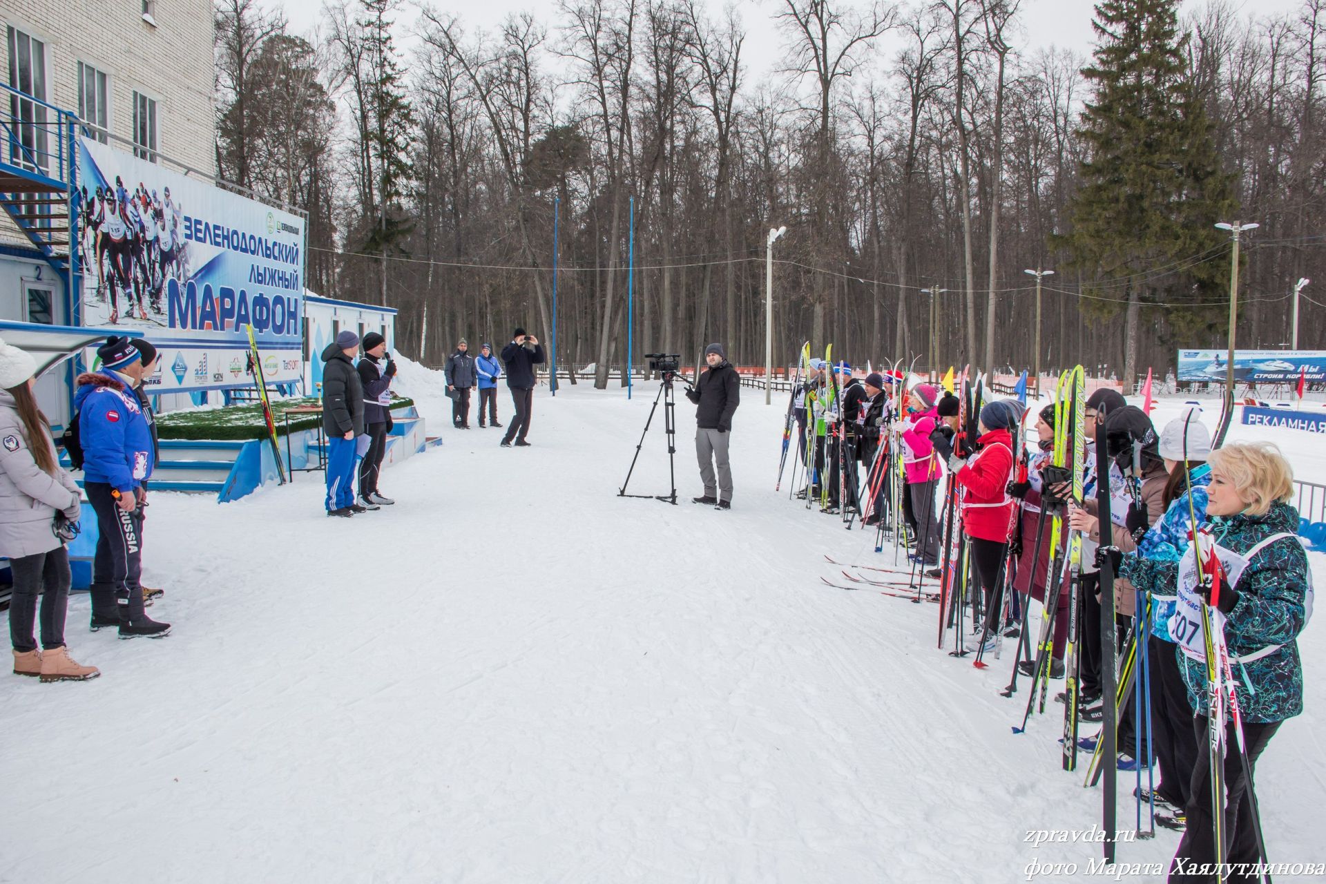 Среди служащих Зеленодольского муниципального района на "Маяке" прошла лыжная гонка