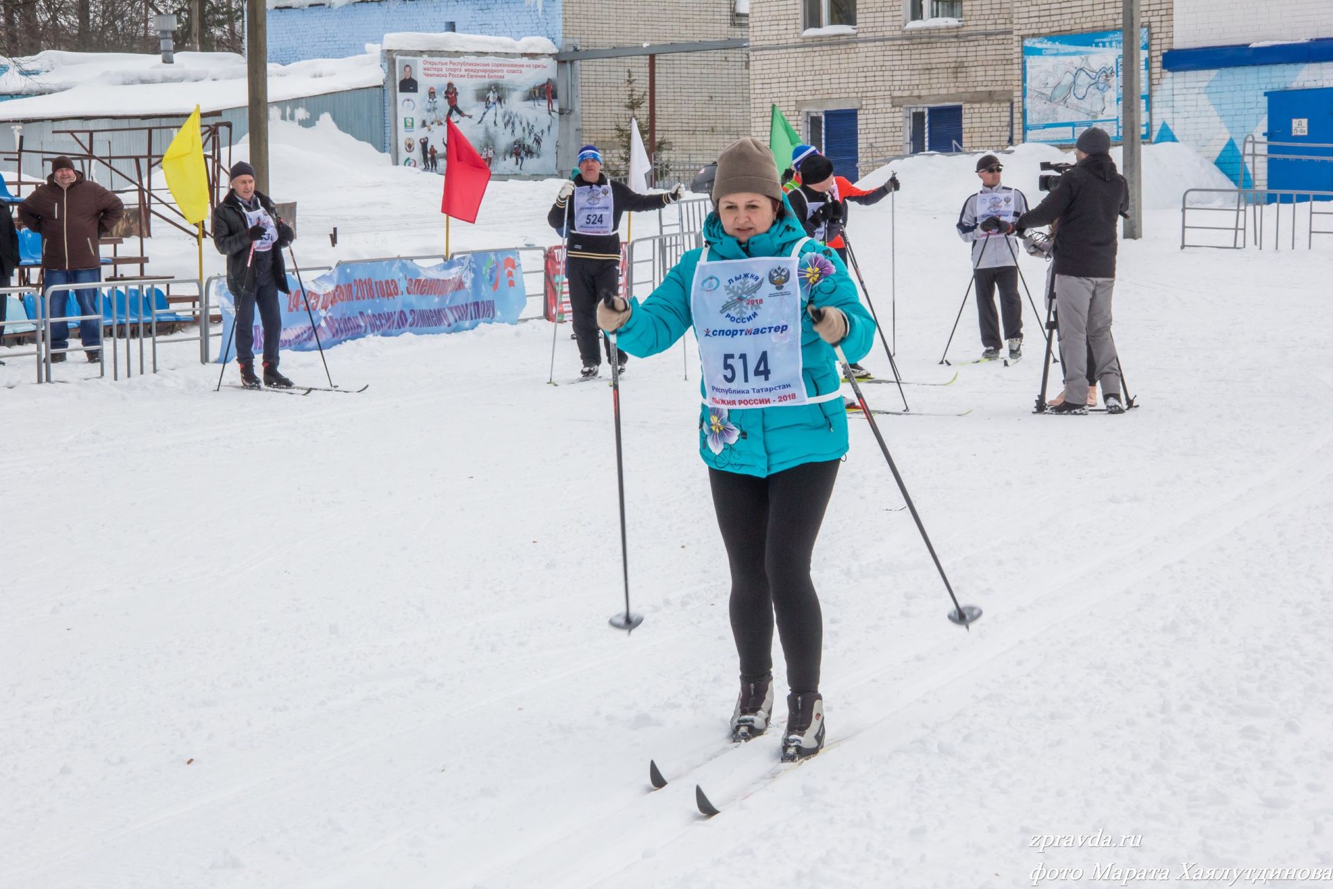 Среди служащих Зеленодольского муниципального района на "Маяке" прошла лыжная гонка