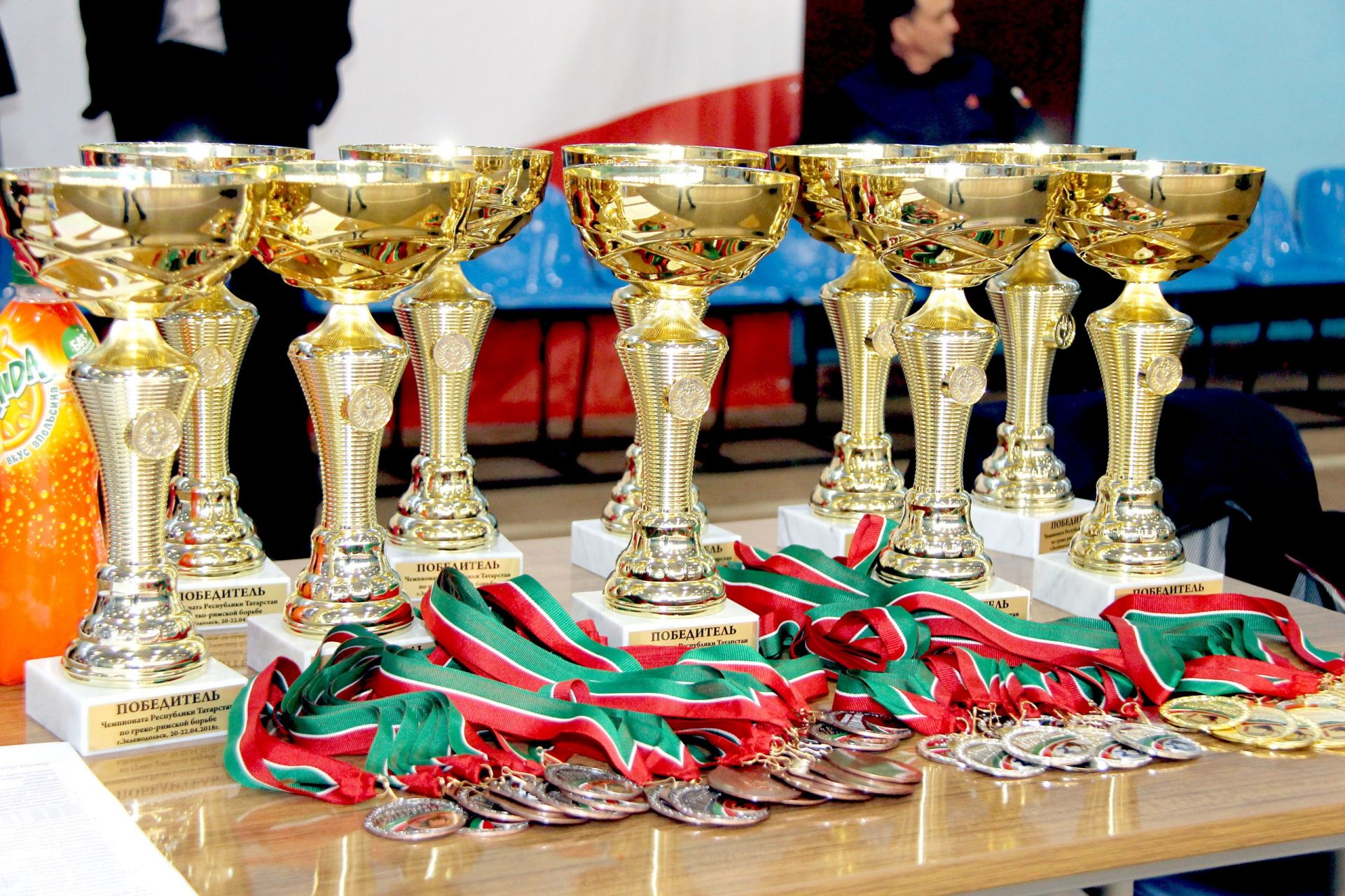 Фоторепортаж:  СК "Маяк": Чемпионат РТ по греко-римской борьбе