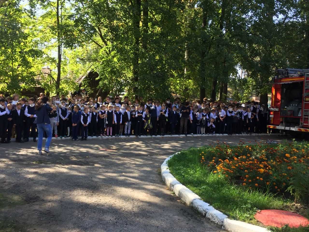 Зеленодольские пожарные провели пожарно-тактические учения в школе №4