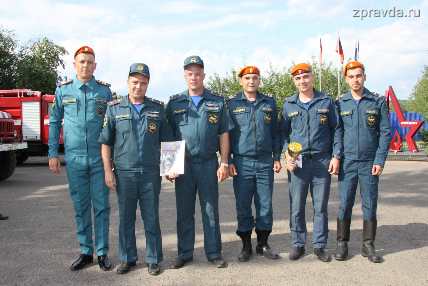 В Зеленодольском гарнизоне прошли соревнования, посвященные памяти погибших пожарных