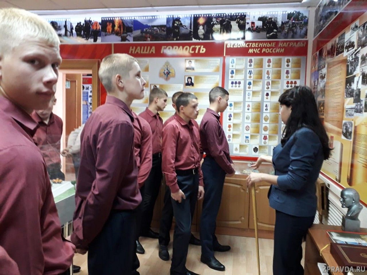 Воспитанники Раифского спец.училища побывали в Музее пожарной охраны Зеленодольска