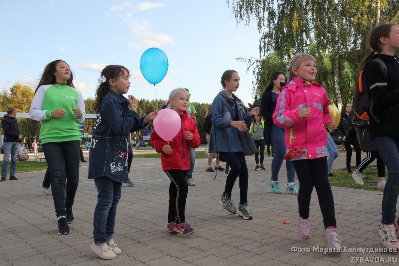В Зеленодольске Молодёжный парламент провел акцию "Зелёный фитнес"