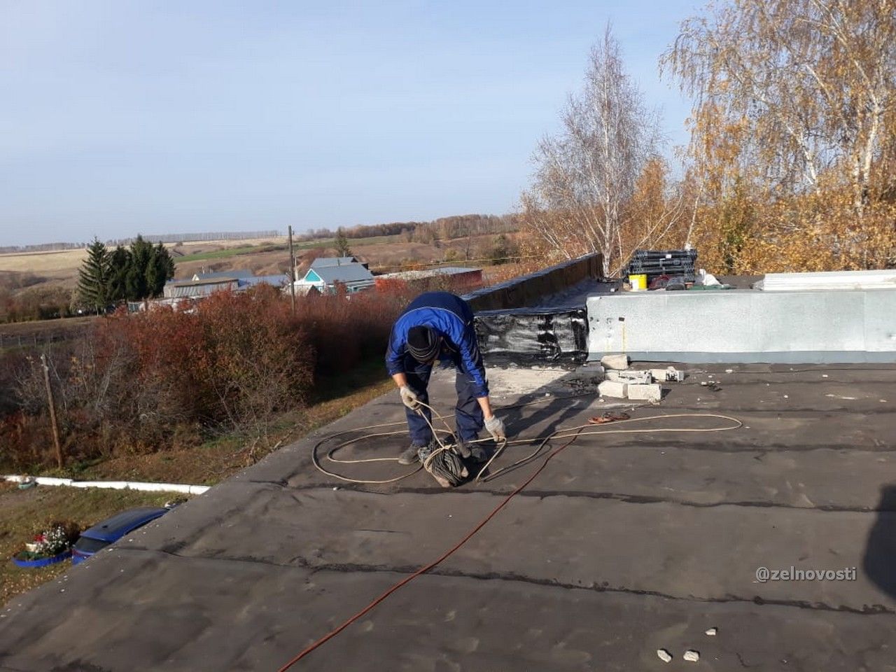 В Кугушеве отремонтирована крыша спортзала сельской школы