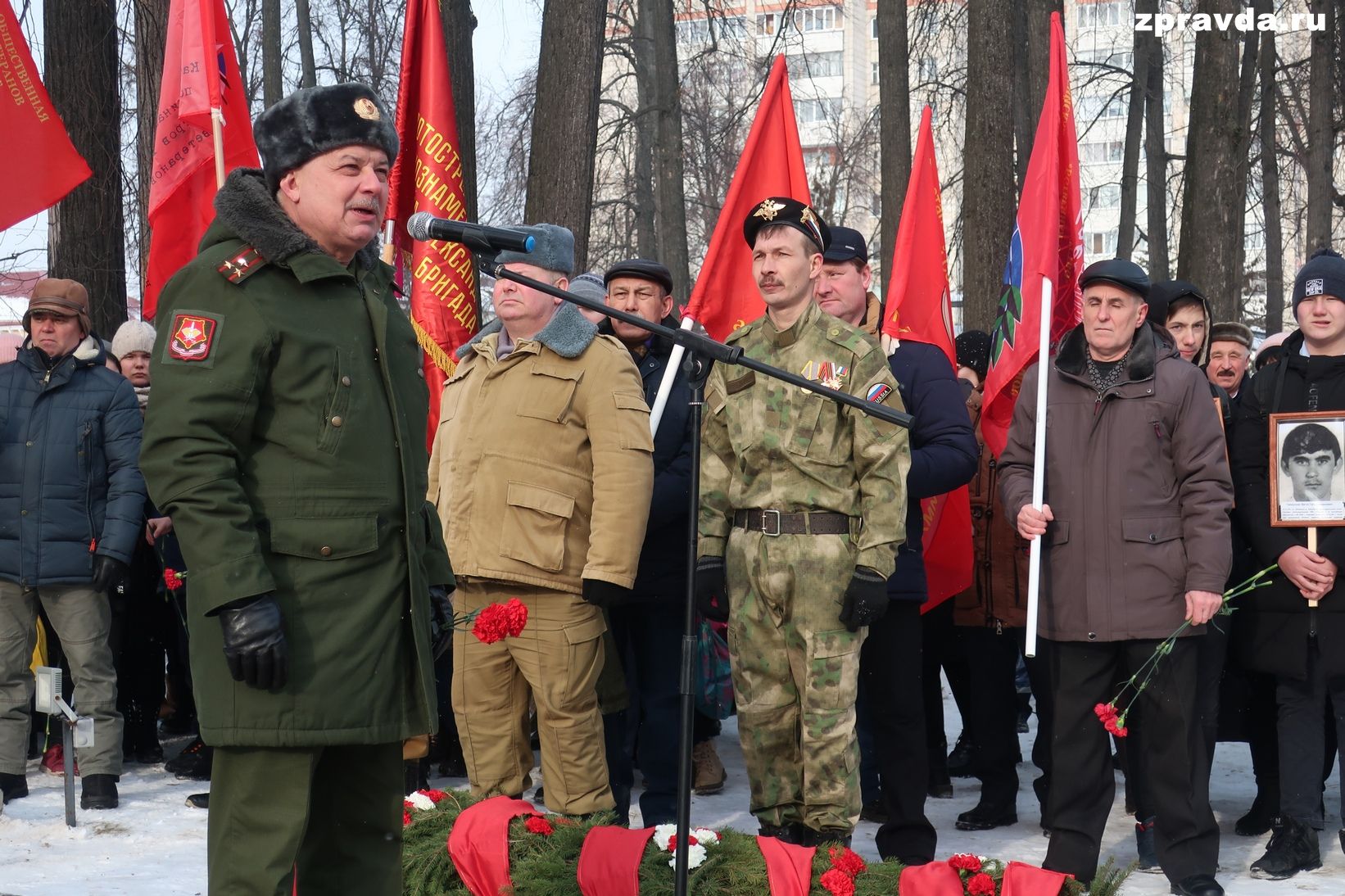 В парке Победы прошло возложение венков в честь вывода войск из Афганистана