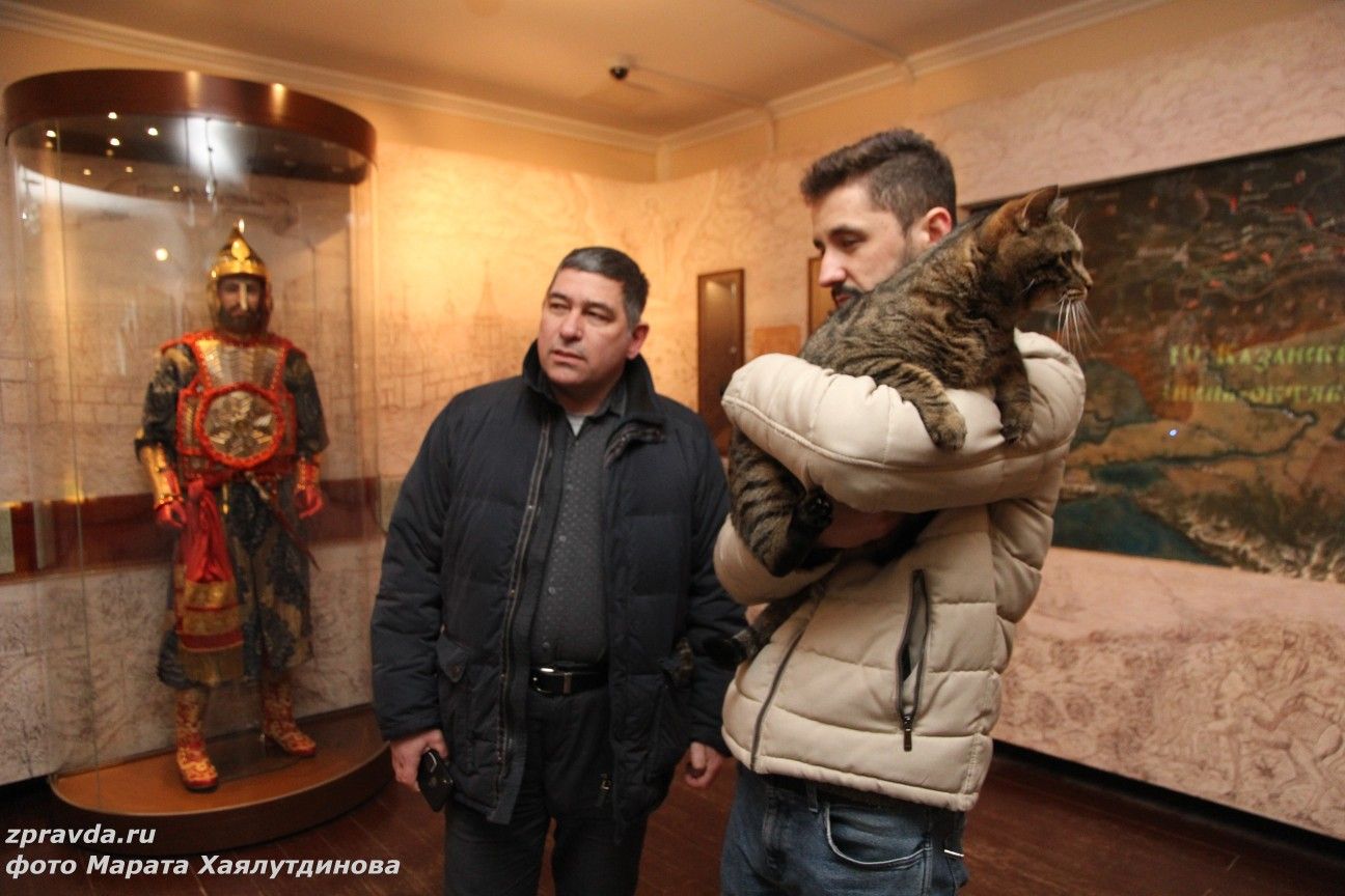 Блогер Михаил Галин и его кот Виктор посетили Зеленодольский район