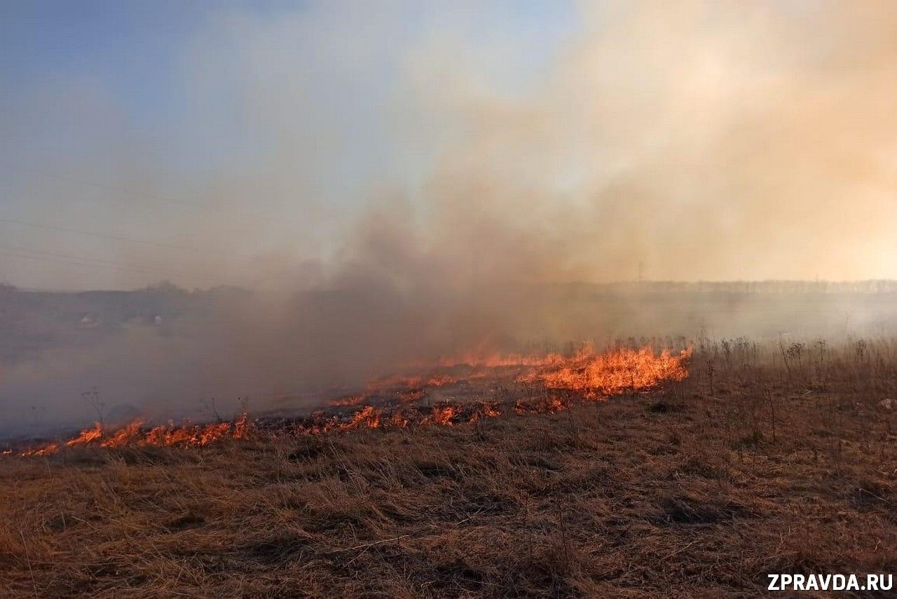 За минувшие сутки на территории ЗМР зарегистрировано два случая горения сухой травы