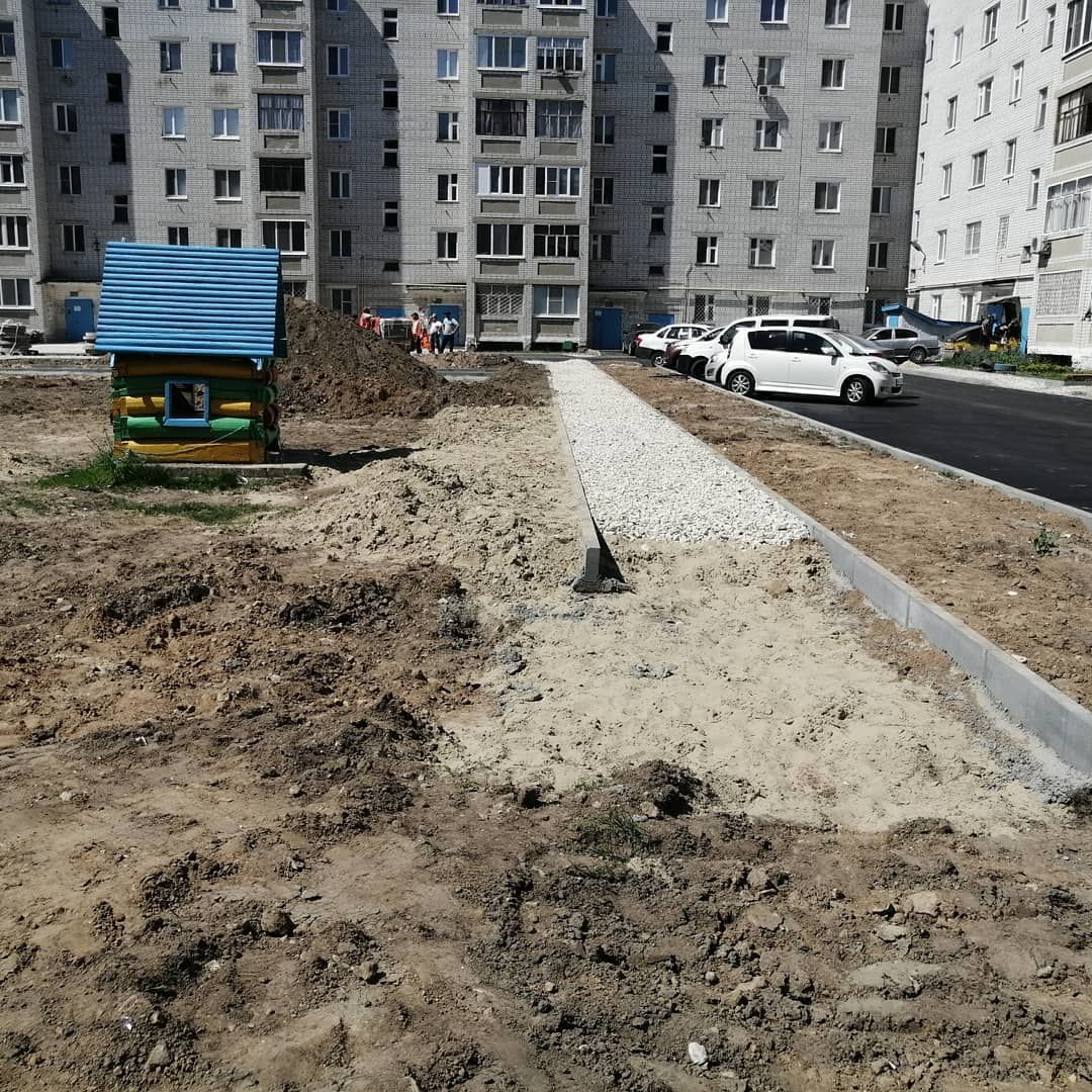 Как идёт ремонт во дворах микрорайона Мирный в Зеленодольске