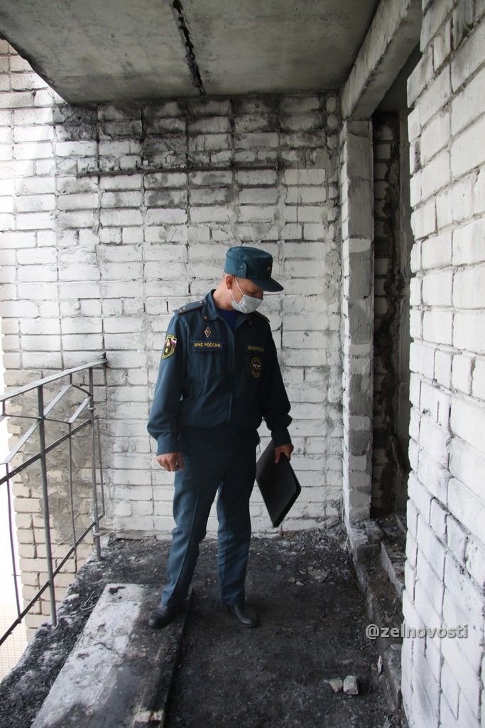 В девятиэтажке на Чапаева, 1 в Зеленодольске произошёл пожар