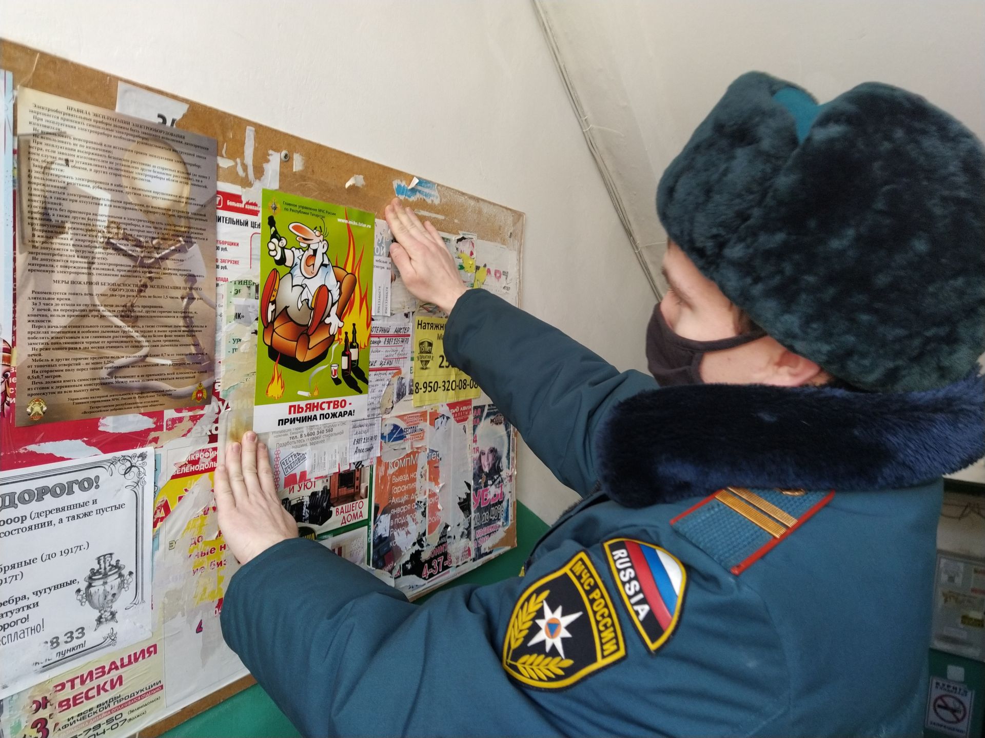 В Зеленодольске проводят дополнительные проф.рейды по пожарной безопасности