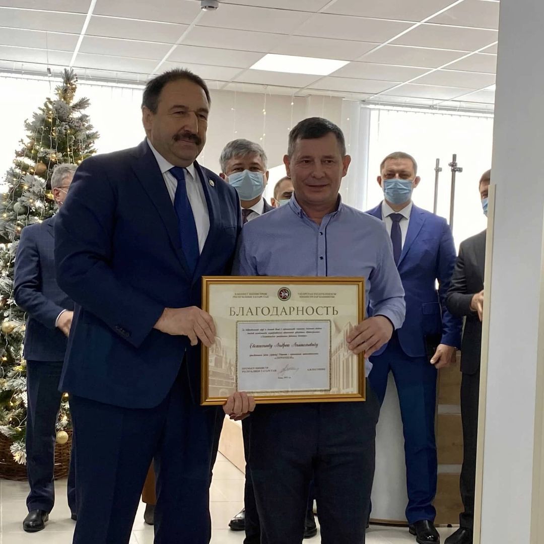 Зеленодольцев наградили Благодарностью Кабинета Министров Республики Татарстан