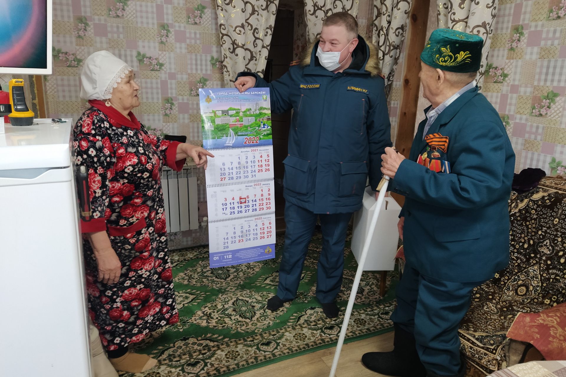 В Зеленодольском гарнизоне поздравили 92-летнего ветерана