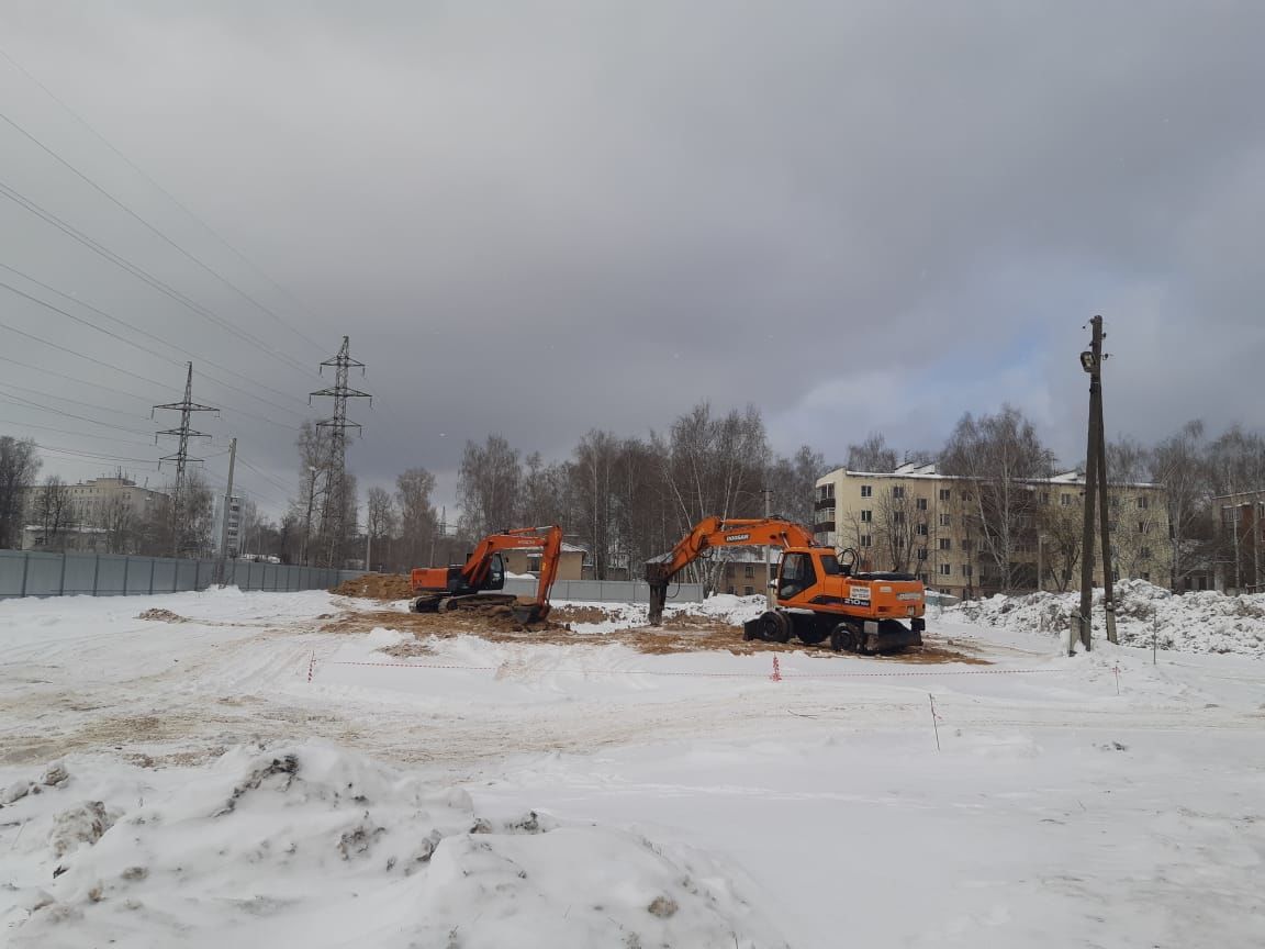 В Зеленодольске началось строительство здания новой детской поликлиники