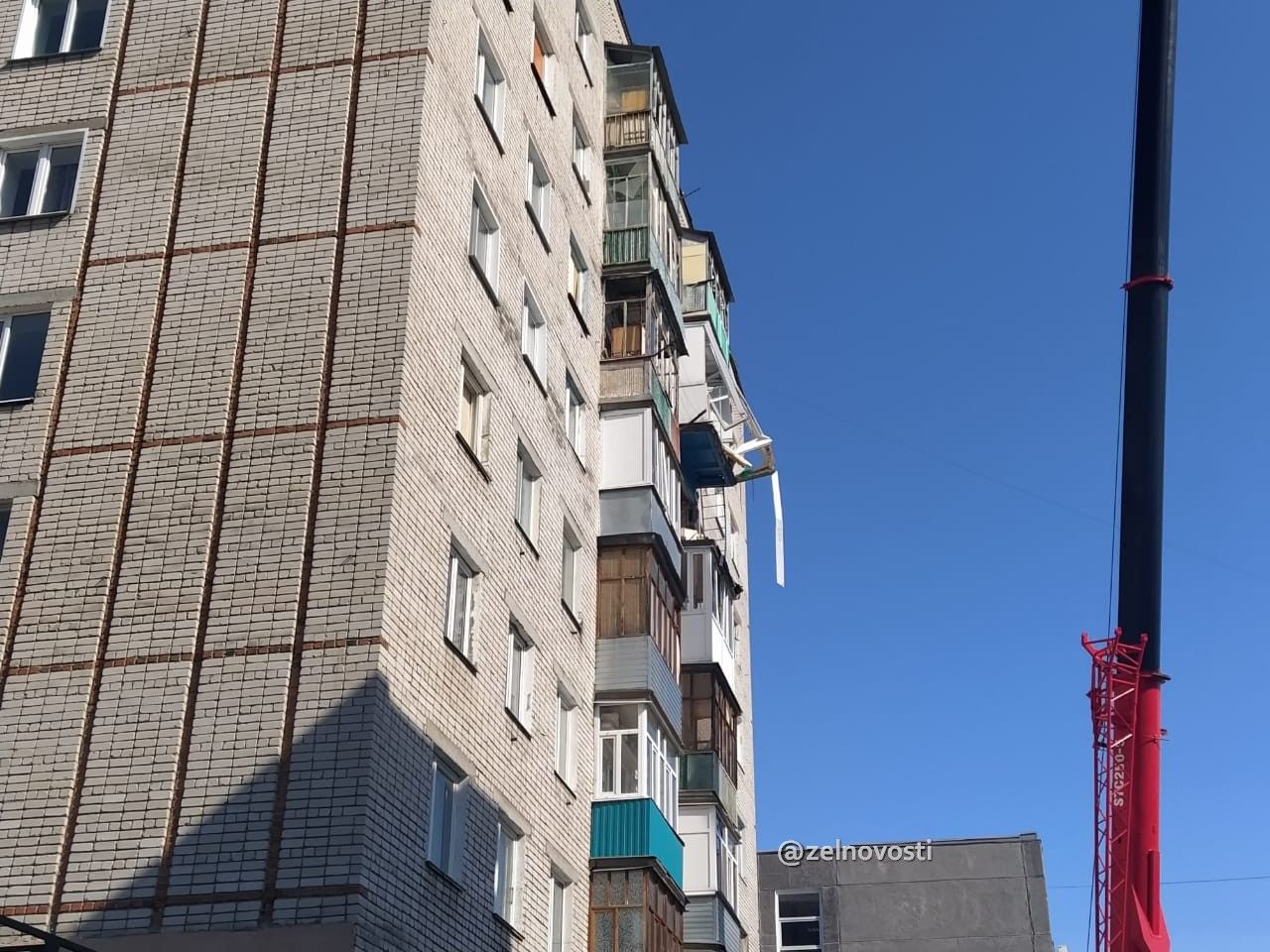 Начались аварийно-восстановительные работы дома 39а по ул.Ленина в Зеленодольске