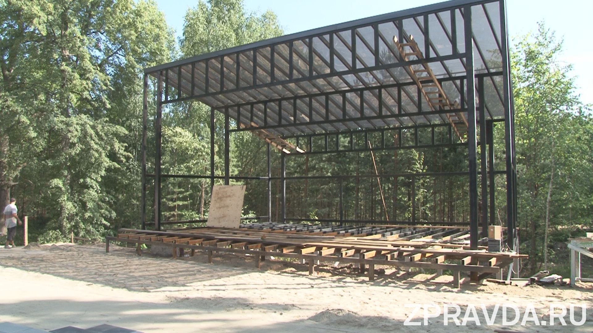 В Зеленодольске продолжается реконструкция лагеря «Чайка»