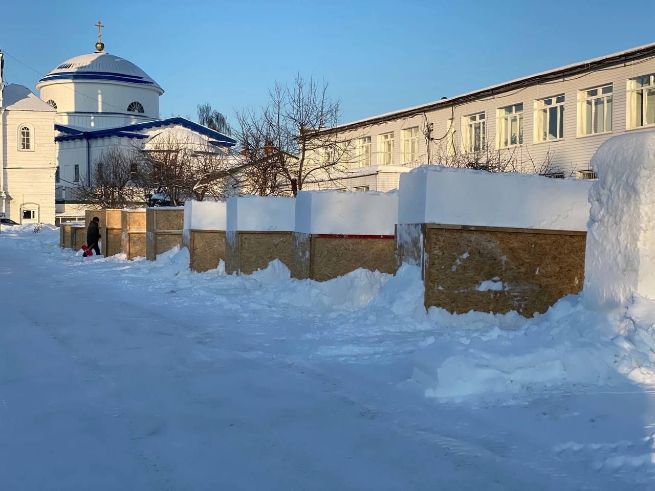 В Раифском монастыре идёт подготовка к фестивалю ледовых и снежных скульптур