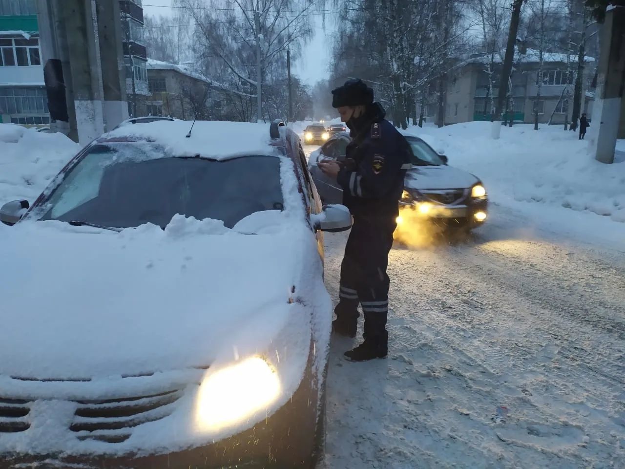 11 нарушений за полтора часа: в селе Осиново прошёл рейд ГИБДД