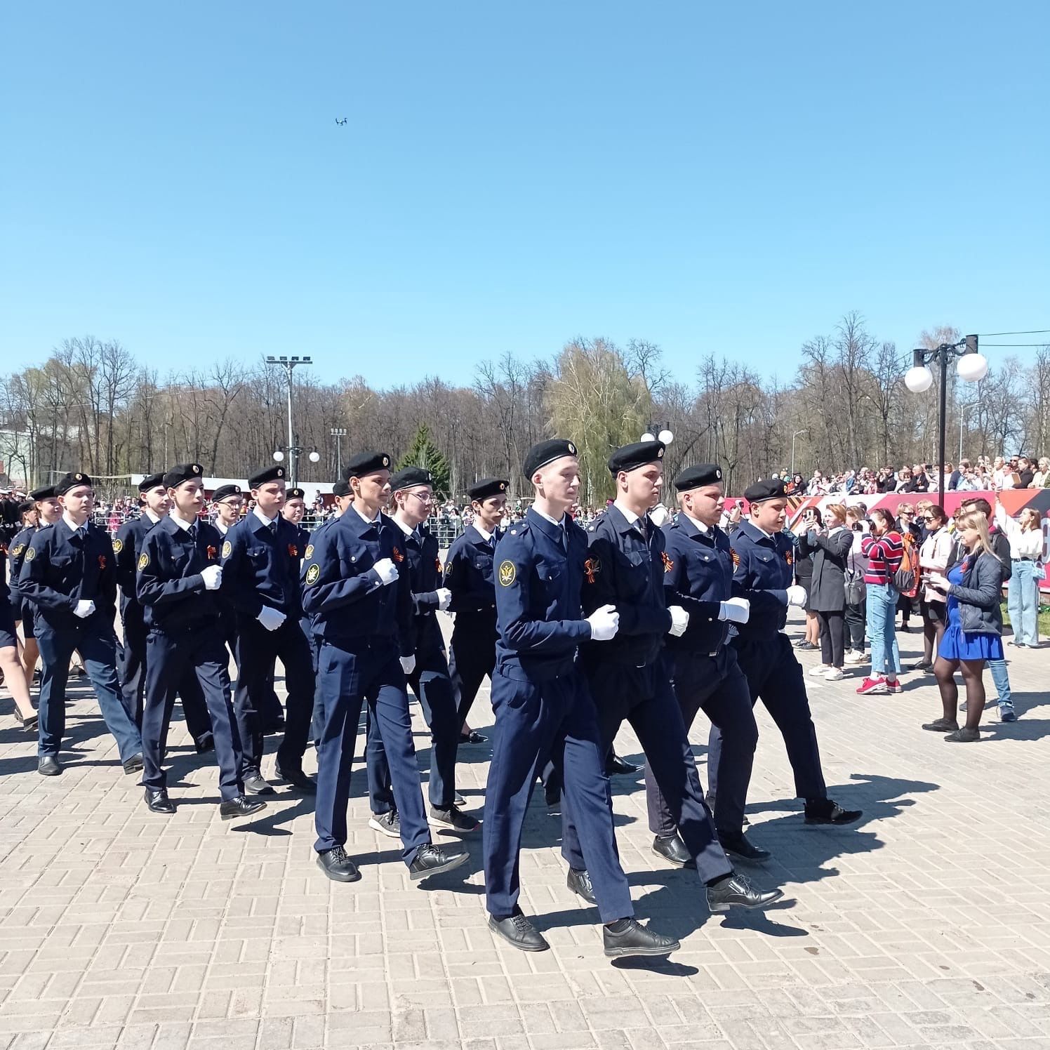 На стадионе «Авангард» прошёл торжественный митинг-парад, посвящённый 77-летию Победы в Великой Отечественной войне
