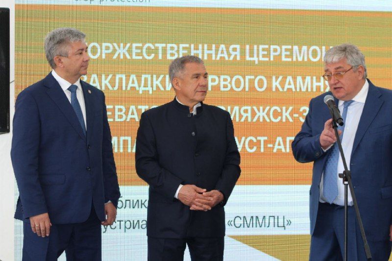 Рустам Минниханов дал старт строительству элеватора «Свияжск-Зернопродукт» в СММЛЦ