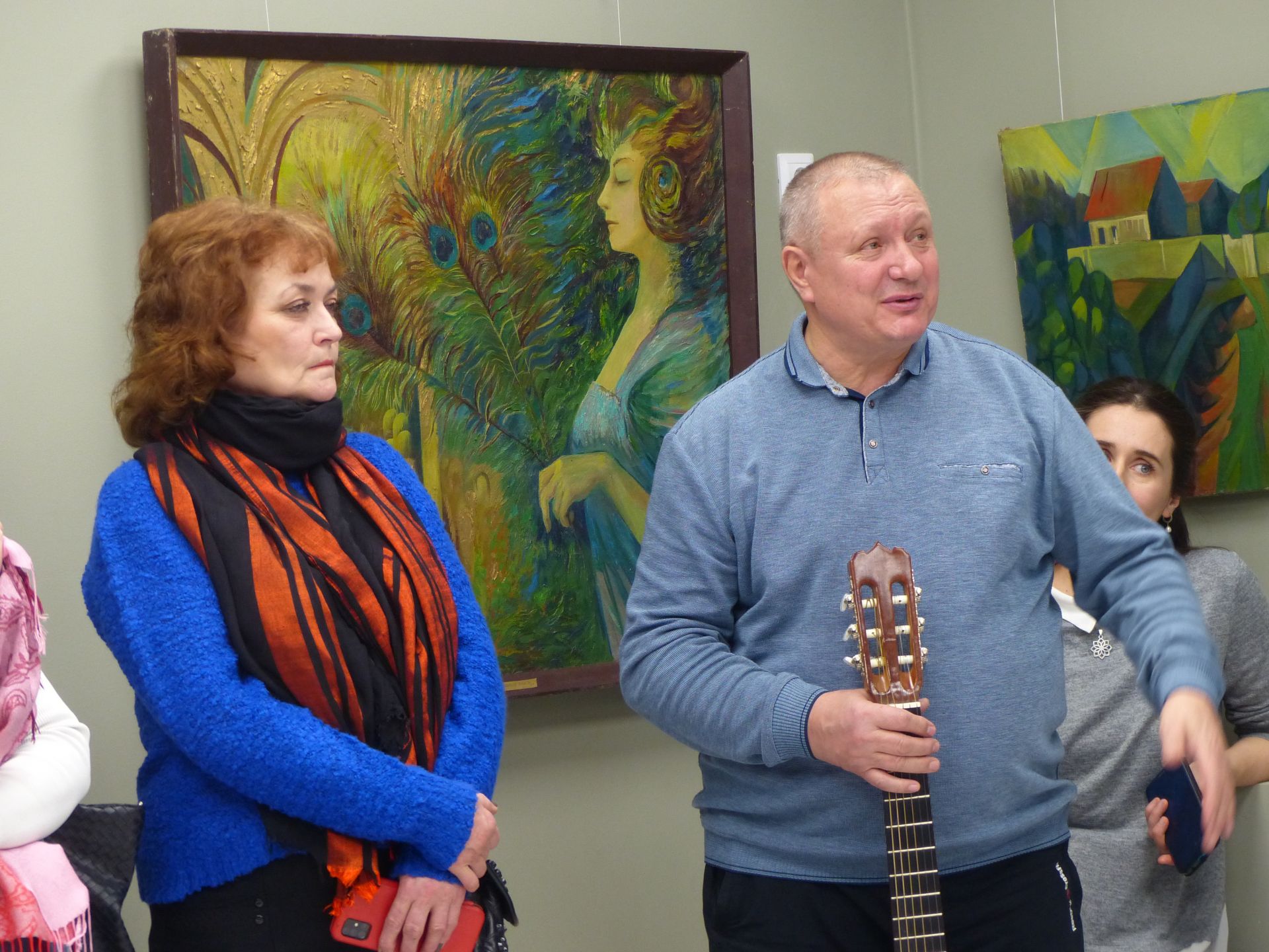 В Зеленодольской художественной галерее состоялось открытие двух выставок — художников Рушана Хисамова и Туктара Мухамадеева