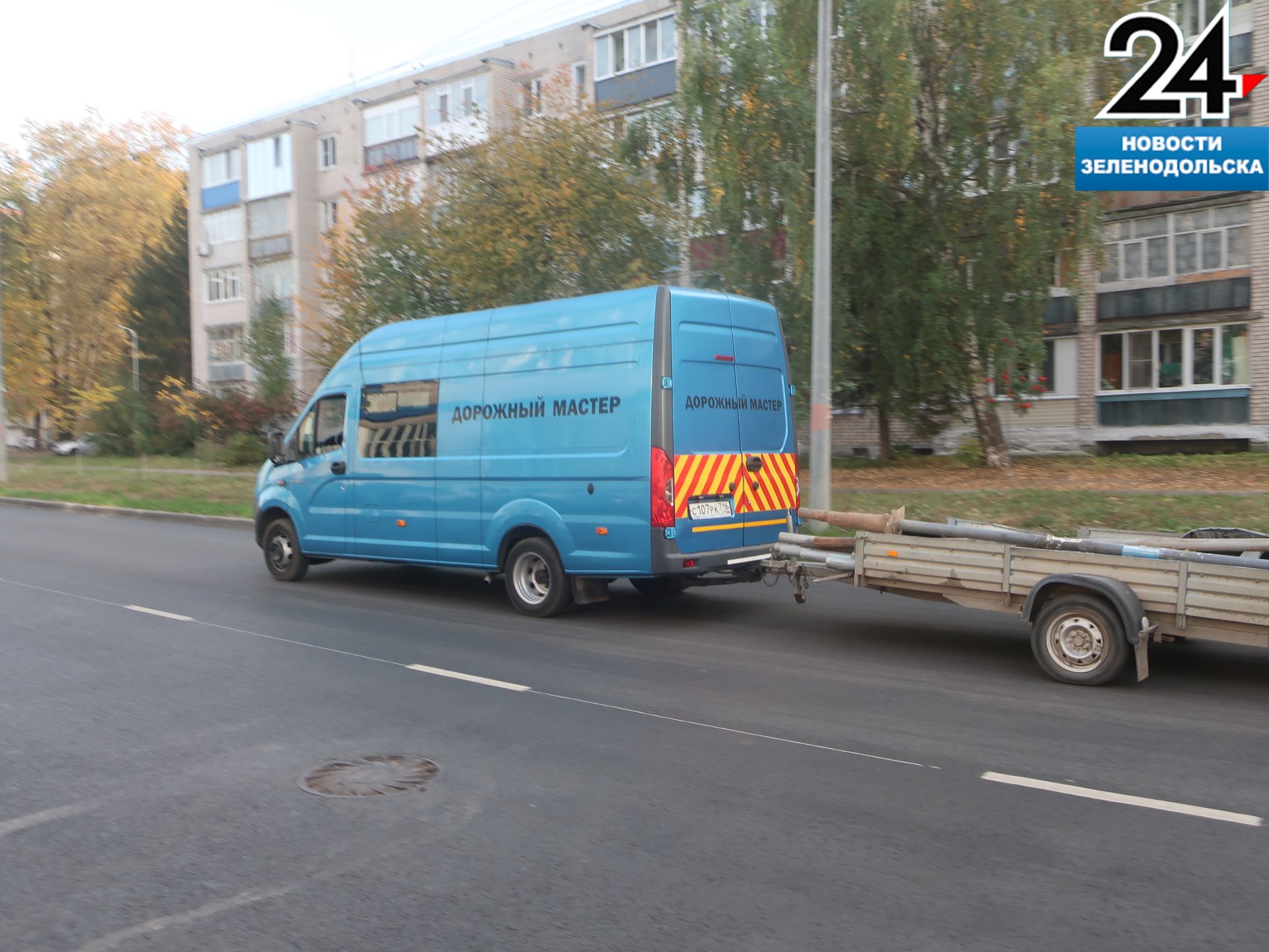 Реконструкция дорожного полотна в Зеленодольске на улице К.Маркса завершена