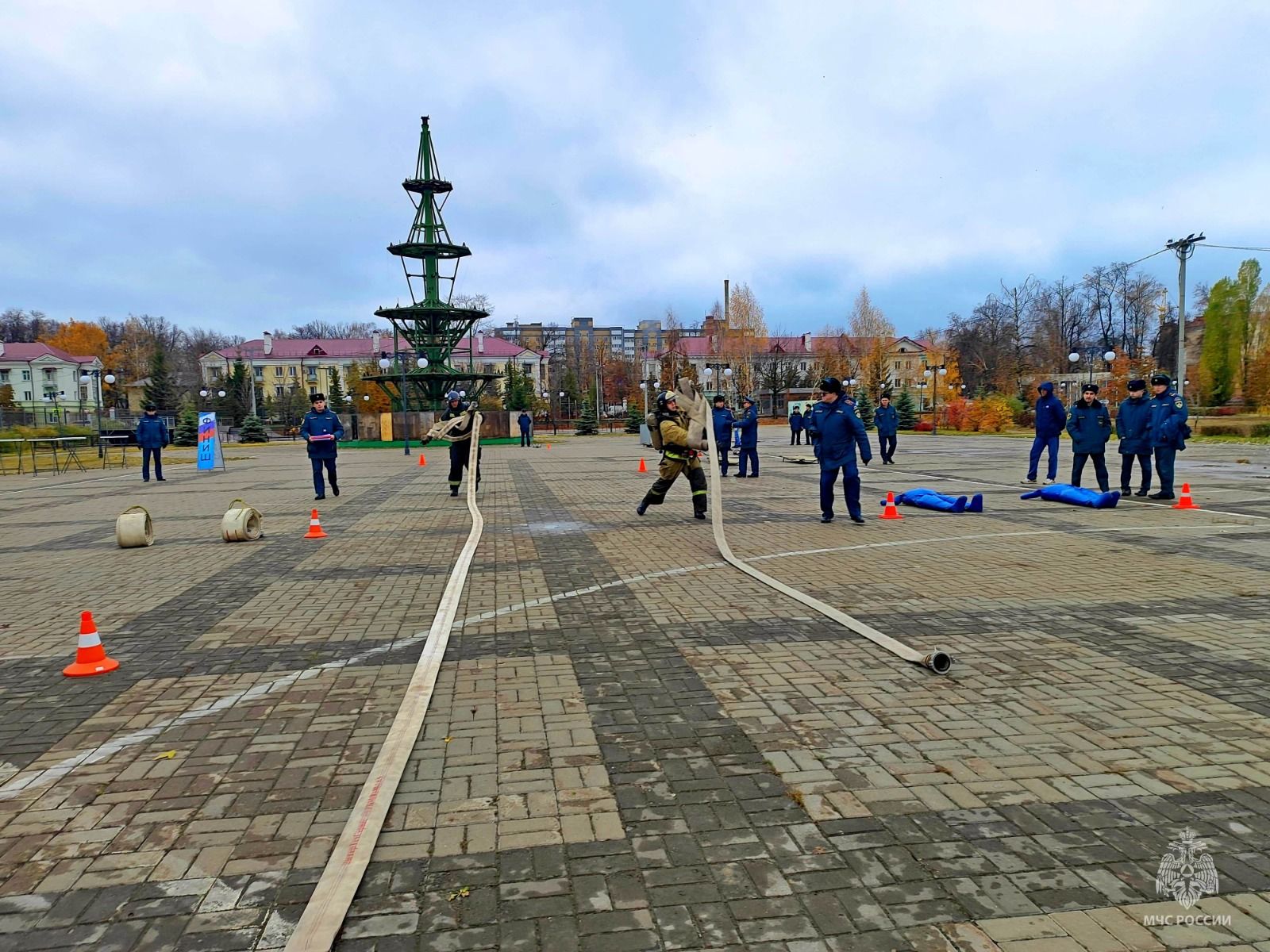 Зеленодольск принял финал республиканских соревнований по пожарному многоборью