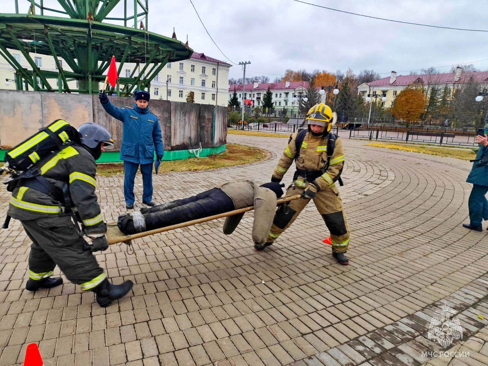 Зеленодольск принял финал республиканских соревнований по пожарному многоборью