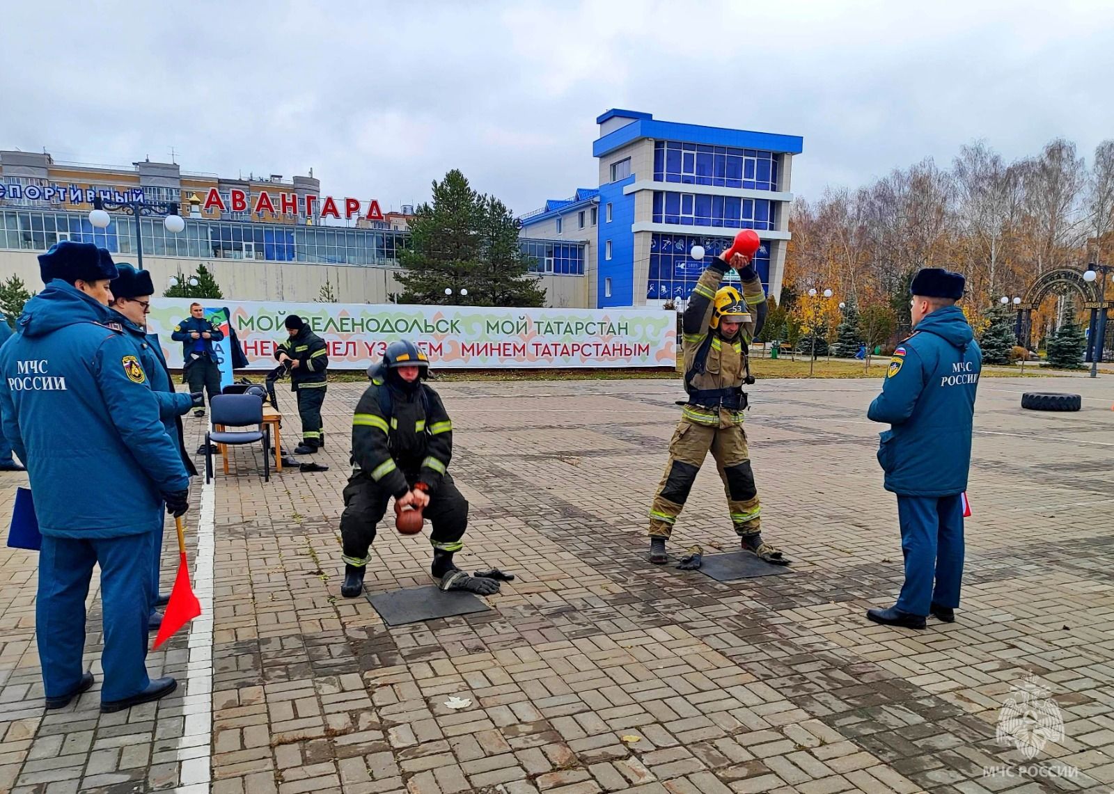 Зеленодольск принял финал республиканских соревнований по пожарному многоборью