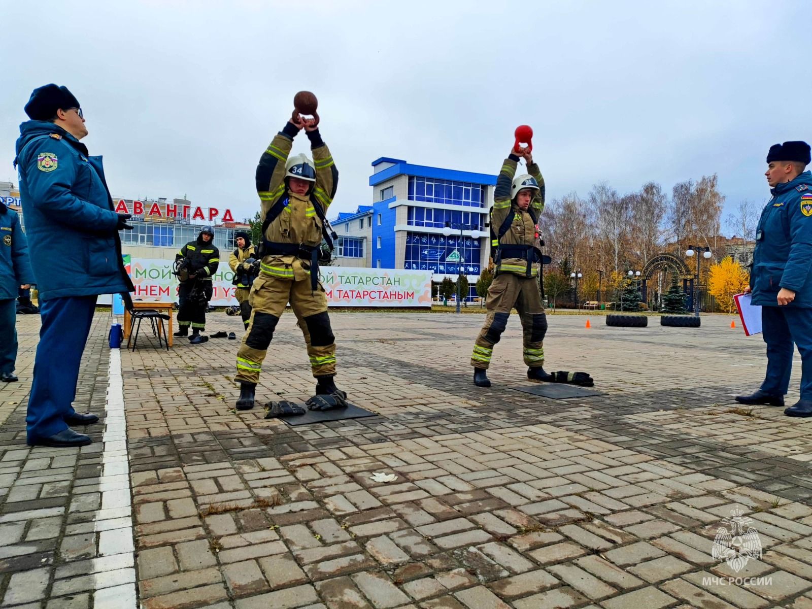 Зеленодольск принял финал республиканских соревнований по пожарному многоборью