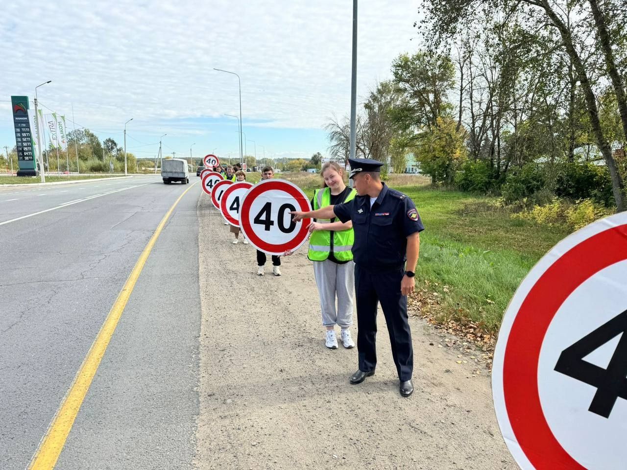 В селе Айша Зеленодольского района прошла акция «Водитель! Сбавь скорость»!