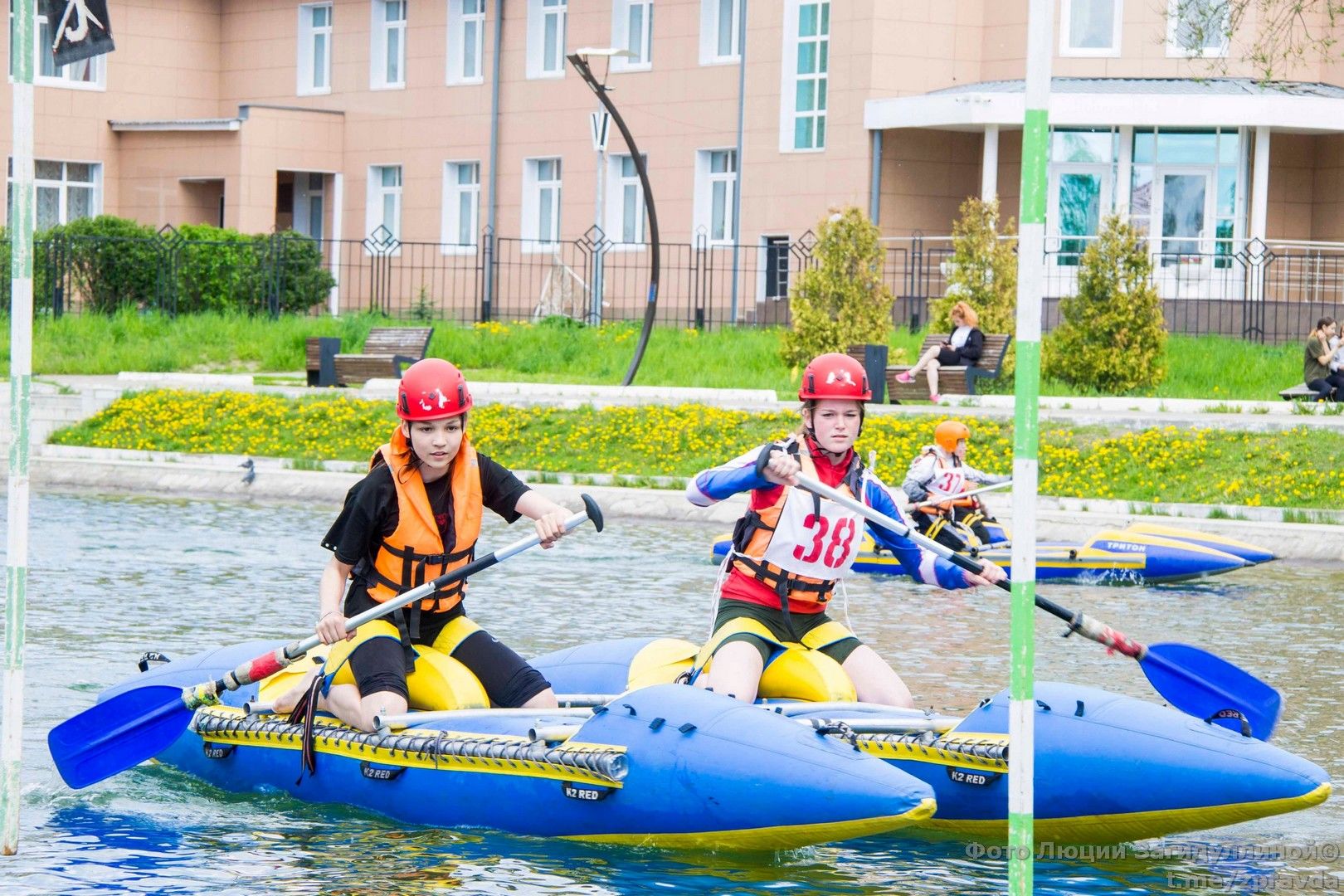 Городское озеро. Республиканские соревнования по вело- и водному туризму