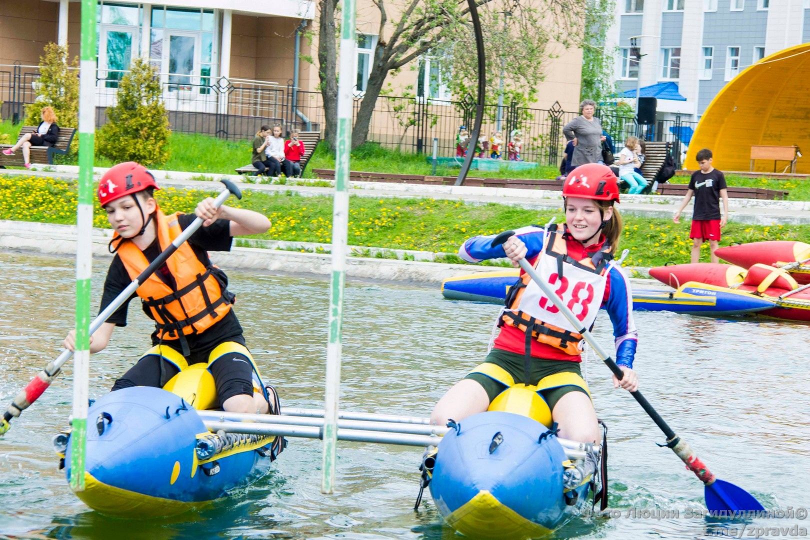 Городское озеро. Республиканские соревнования по вело- и водному туризму