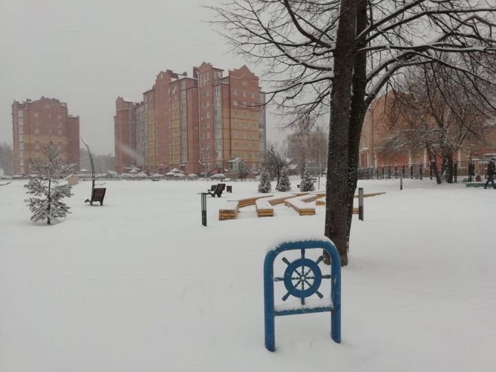 Зеленодольск. Городской пейзаж. Снег