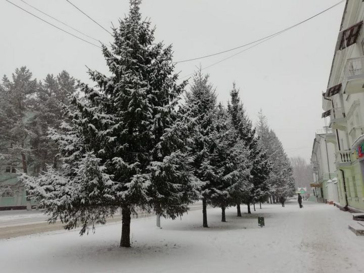 Зеленодольск. Городской пейзаж. Снег