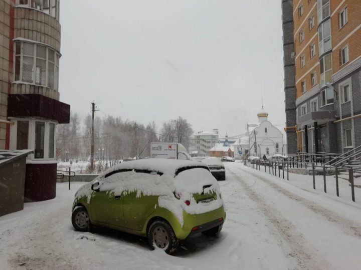 Зеленодольск. Городской пейзаж. Снег