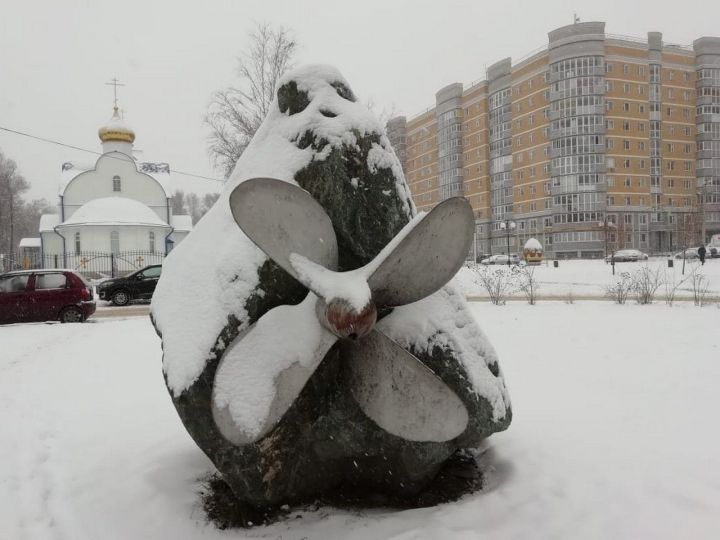 Зеленодольск. Городской пейзаж. Снег