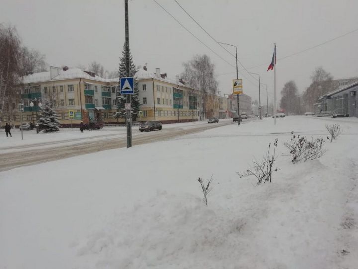 Зеленодольск. Городской пейзаж. Снег