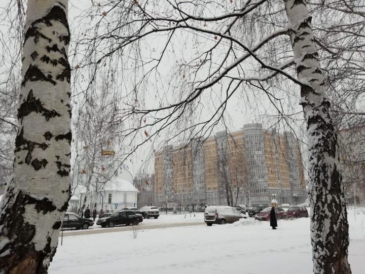 Зеленодольск. Городской пейзаж. Снег