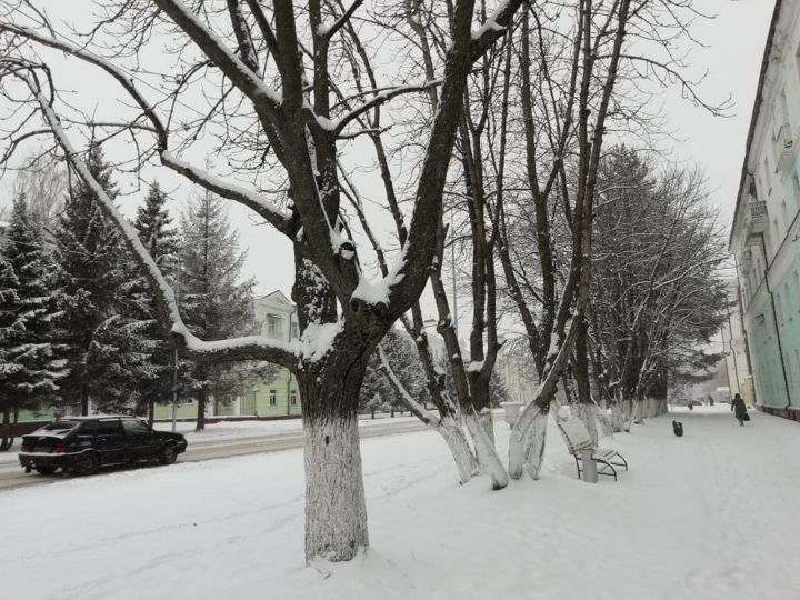 Зеленодольск. Городской пейзаж. Снег