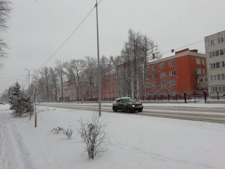 Зеленодольск. Городской пейзаж. Снег