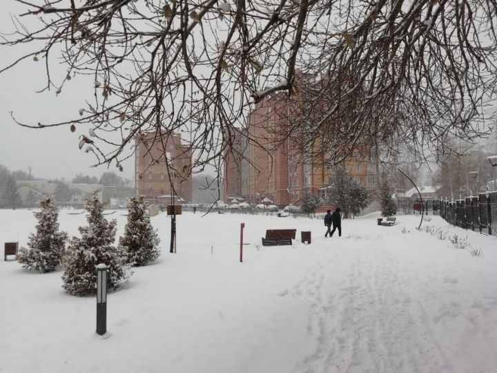 Зеленодольск. Городской пейзаж. Снег