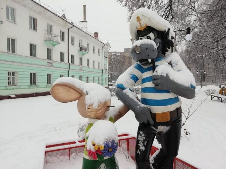 Зеленодольск. Городской пейзаж. Снег