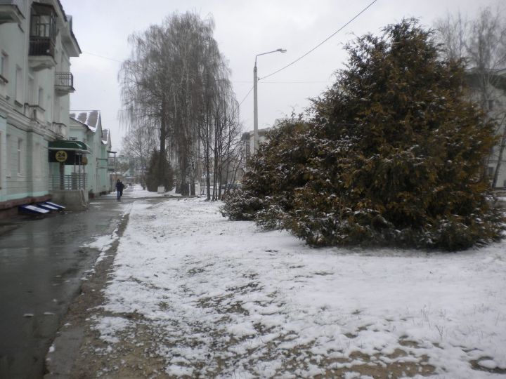 Фото: Апрельский снегопад в Зеленодольске