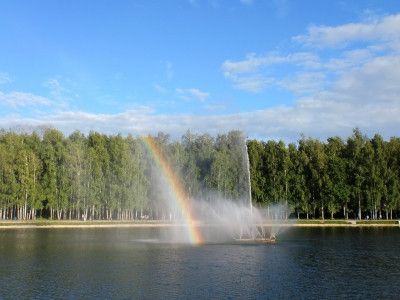 Когда запустят фонтан на городском озере?