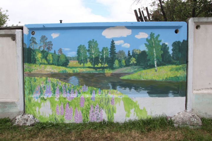 Фото: известные художники Зеленодольска создают полотна прямо на улице