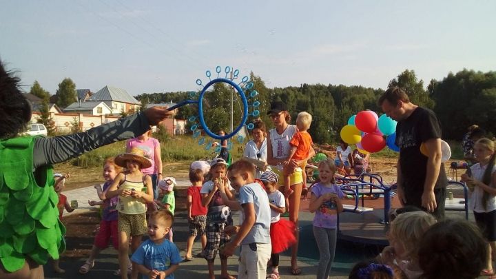 В селе Ильинка Айшинского районного поселения открылась детская площадка