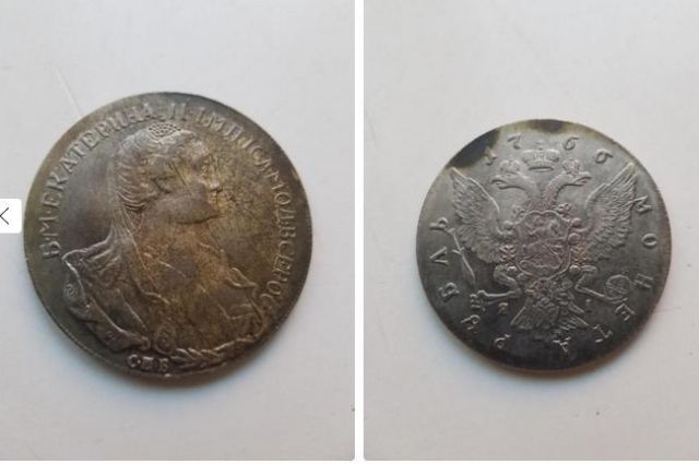 В Казани продают монету 1766 года за миллион рублей